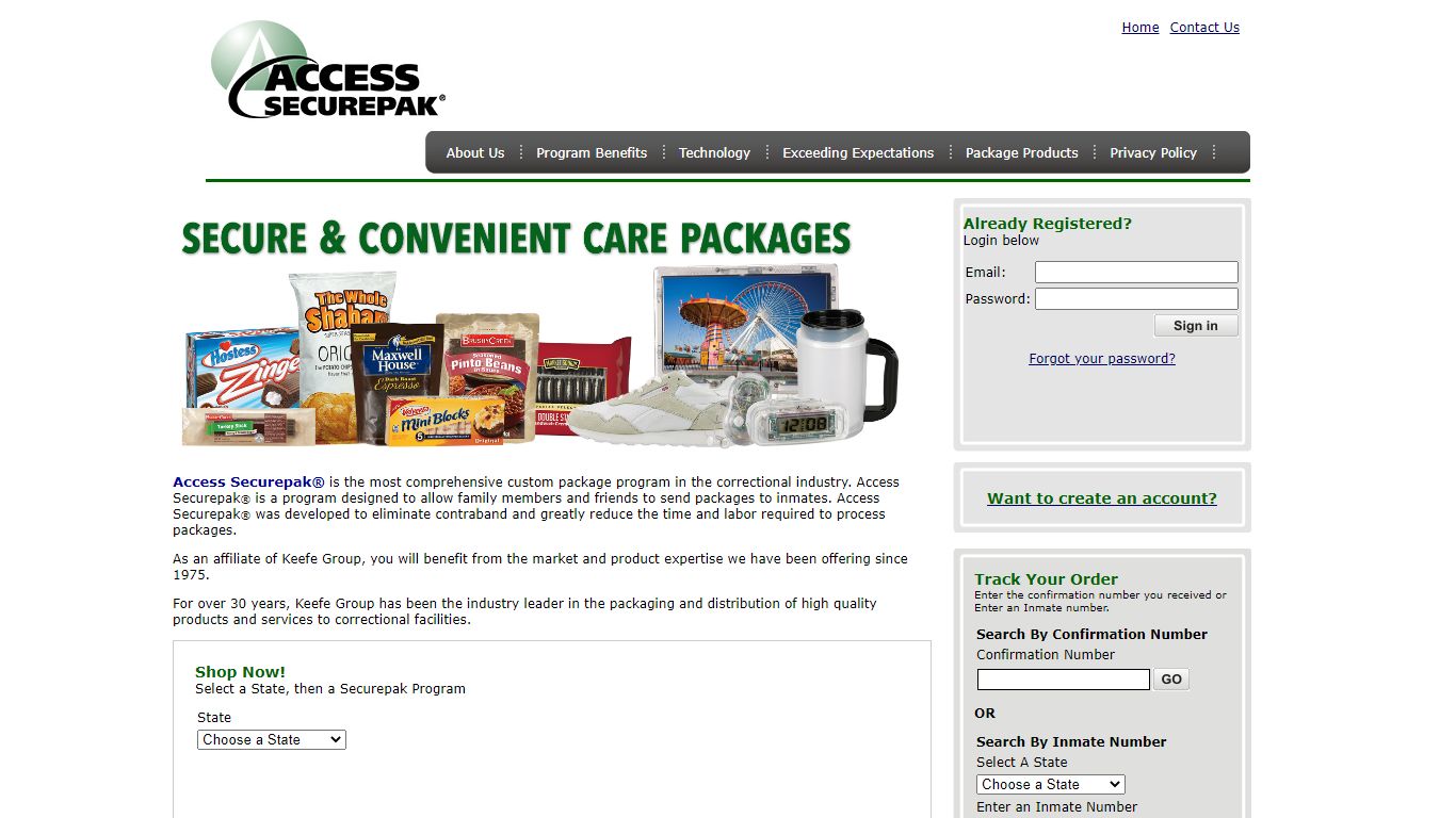 Oklahoma County Jail Package Program - OK - Access Securepak